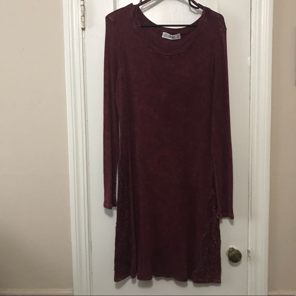 Thermal knit dress